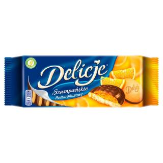 Ciastka DELICJE 147g pomarańczowe