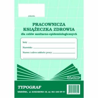 Druk Książeczka zdrowia TYPOGRAF A6
