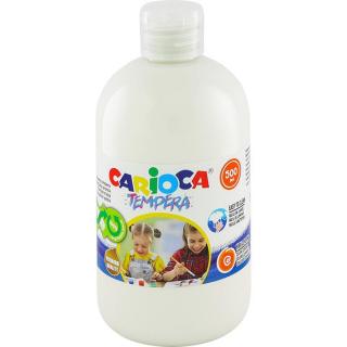 Farba tempera 500ml CARIOCA biała