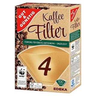 Filtr do kawy 4 GUTGUNSTIG 100 szt.