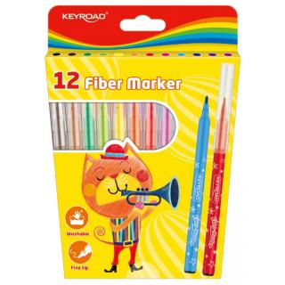 Flamastry KEYROAD 12 kolorów