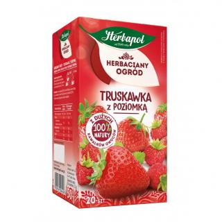 Herbata owocowa HERBAPOL 20 torebek truskawka z poziomką