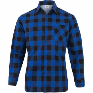 Koszula flanelowa JHK granatowo-czarna M