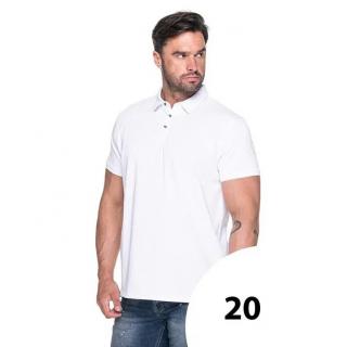 Koszulka polo rozmiar 'L' PROMOSTARS crimson coast biała