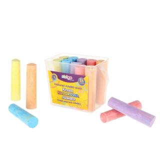 Kreda chodnikowa STRIGO Jumbo 5 kolorów 15 szt.