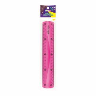Linijka elastyczna 20cm STRIGO różówa