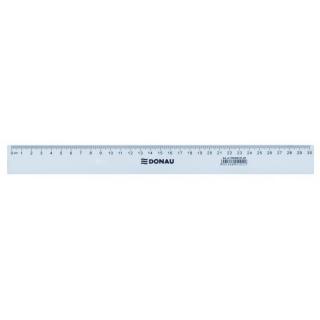 Linijka plastikowa 30cm DONAU transparentna