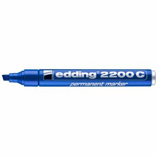 Marker permanentny 2200 EDDING ścięta końcówka niebieski