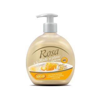 Mydło w płynie 500ml ROSA Mleko i miód antybakteryjne