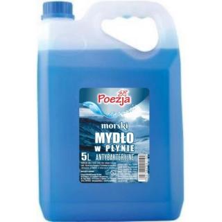 Mydło w płynie antybakteryjne 5L POEZJA morski