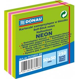 Notes samoprzylepny 50x50 DONAU 250 szt. mix kolor