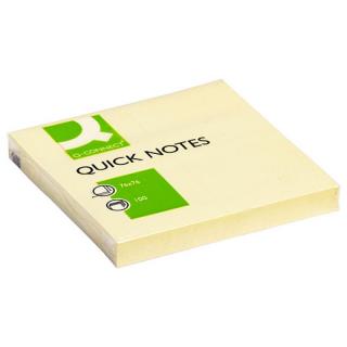Notes samoprzylepny 76x76 Q-CONNECT 100k żółty