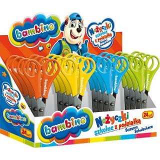 Nożyczki szkolne BAMBINO mini zoo