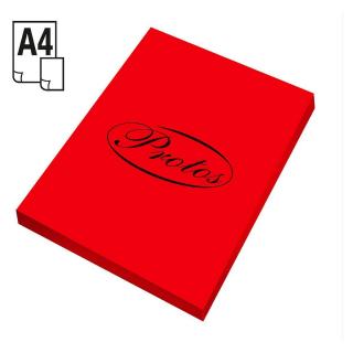 Papier ksero A4 160g PROTOS czerwony 50 szt.