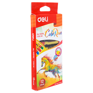 Pastele olejne DELI okrągłe 12 kolorów