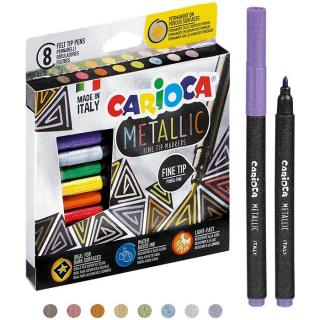 Pisaki metallic CARIOCA 8 kolorów