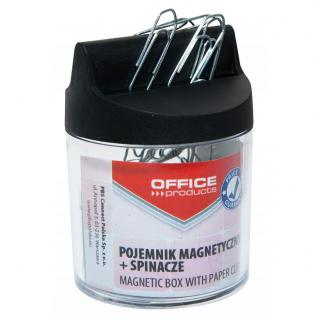 Pojemnik magbetyczny OFFICE PRODUCTS okrągły ze spinaczami