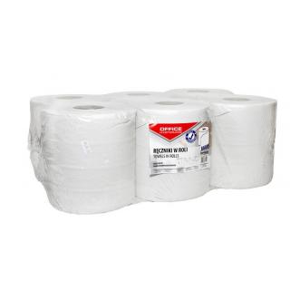 Ręcznik papierowy 2w maxi OFFICE PRODUCTS 6 szt. makulatura biały