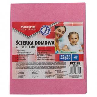 Ścierka uniwersalna 32x38 OFFICE PRODUCTS 3 szt. mix kolorów