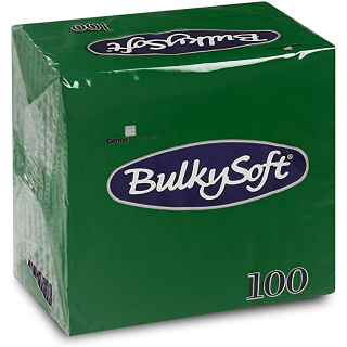 Serwetka 24x24 2w BULKY SOFT 100szt. zielona