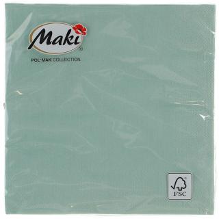 Serwetka 33x33 3w MAKI 20 szt. pastelowy zielony