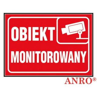Tabliczka informacyjna 150x210 REIS "Obiekt Monitorowany"