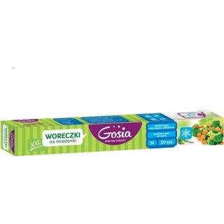 Torebki na mrożonki XXL GOSIA 30x40 25szt. 5l