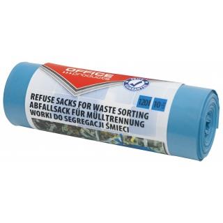 Worki na śmieci 120l OFFICE PRODUCTS 10 szt. niebieskie papier