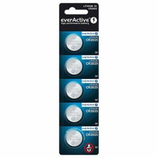 Zestaw baterii Cr2025 EVERACTIVE 5szt.