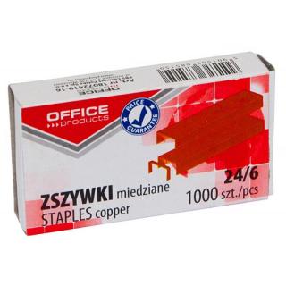 Zszywki 24/6 OFFICE PRODUCTS miedziane 1000 szt.