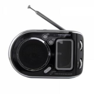 ESPERANZA EBR101K Przenośne radio z budzikiem czarne