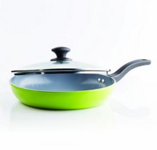 MAESTRO MR-1208 Patelnia z pokrywką 26cm zielona