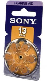 SONY 13/PR-48/1.4V/6 Bateria słuchowa blis=6szt