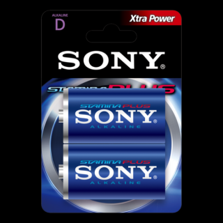 SONY LR20 STAMINA PLUS AM1-B2D Bateria alkaiczna blister 2szt.