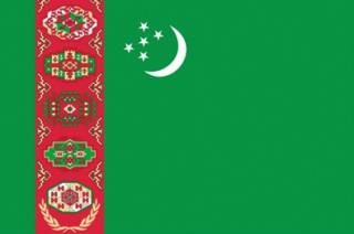 Flaga Turkmenistanu turkmeńska 90x150cm