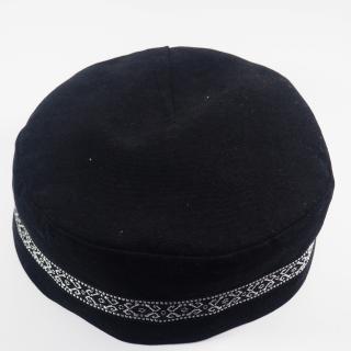 Krymka czapka męska aksamitna etno boho z poszewką