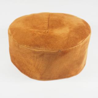 Krymka czapka męska zamszowa ruda rdza