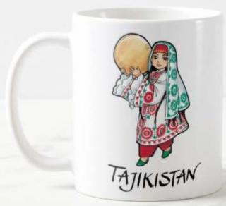 Kubek ceramiczny Tajikistan - Tadżyczka