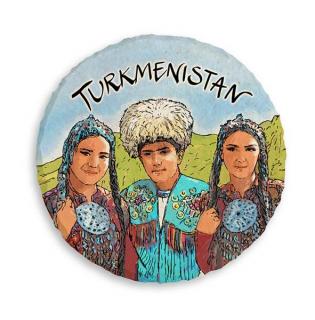 Magnes Turkmenistan okrągły