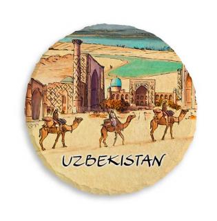 Magnes Uzbekistan okrągły
