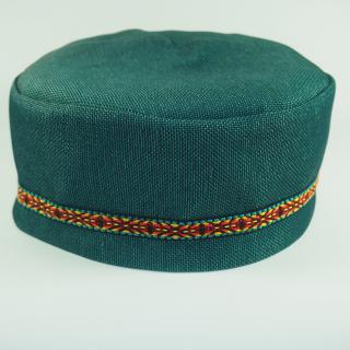 Męska czapka krymka mycka zielona