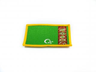 Naszywka z flagą Turkmenistanu