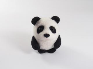 Panda filcowy maskotka dla dzieci i dorosłych Handmade
