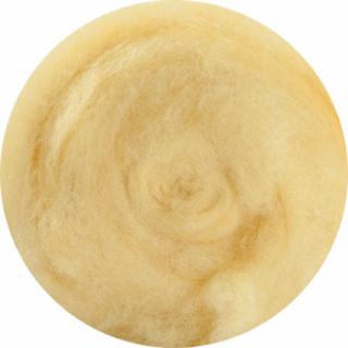 Wełna zgrzebna do filcowania ŻÓŁTY PASTELOWY #205