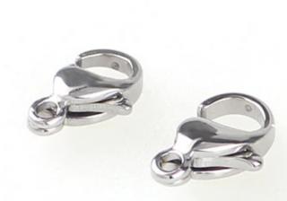 Zapięcie karabińczyk do korali i bransoletek 14 mm, 2 szt.