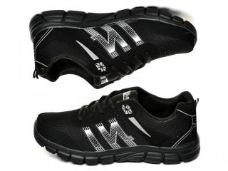 BUTY MĘSKIE SPORTOWE PIANKOWE LEKKIE CZARNE