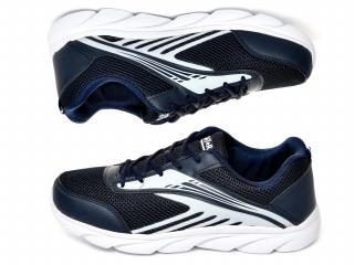 BUTY MĘSKIE SPORTOWE PIANKOWE LEKKIE GRANATOWE