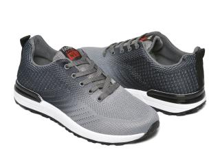 BUTY MĘSKIE SPORTOWE SZAROCZARNE