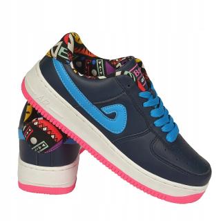 Buty sportowe ADIDASY AIR damskie GRANATOWE /LO93-13/