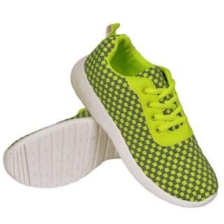 Buty sportowe ADIDASY damskie CZARNE/ZIELONE /15665A/